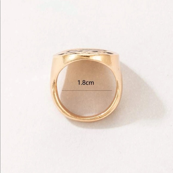 Black and Gold Mushroom Ring - Picture 5 of 5